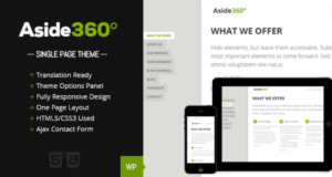 Neben 360 ° – Responsive Single-Seite-Portfolio